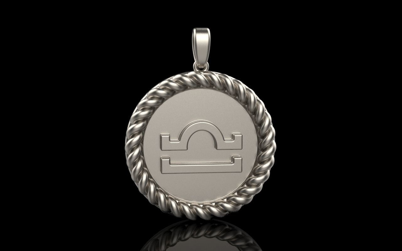 Zodiac sign libra model 856 3D print model_24