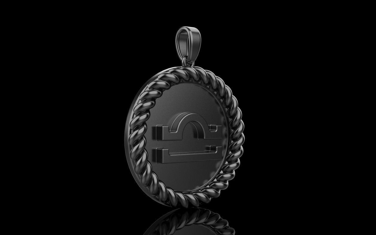 Zodiac sign libra model 856 3D print model_29