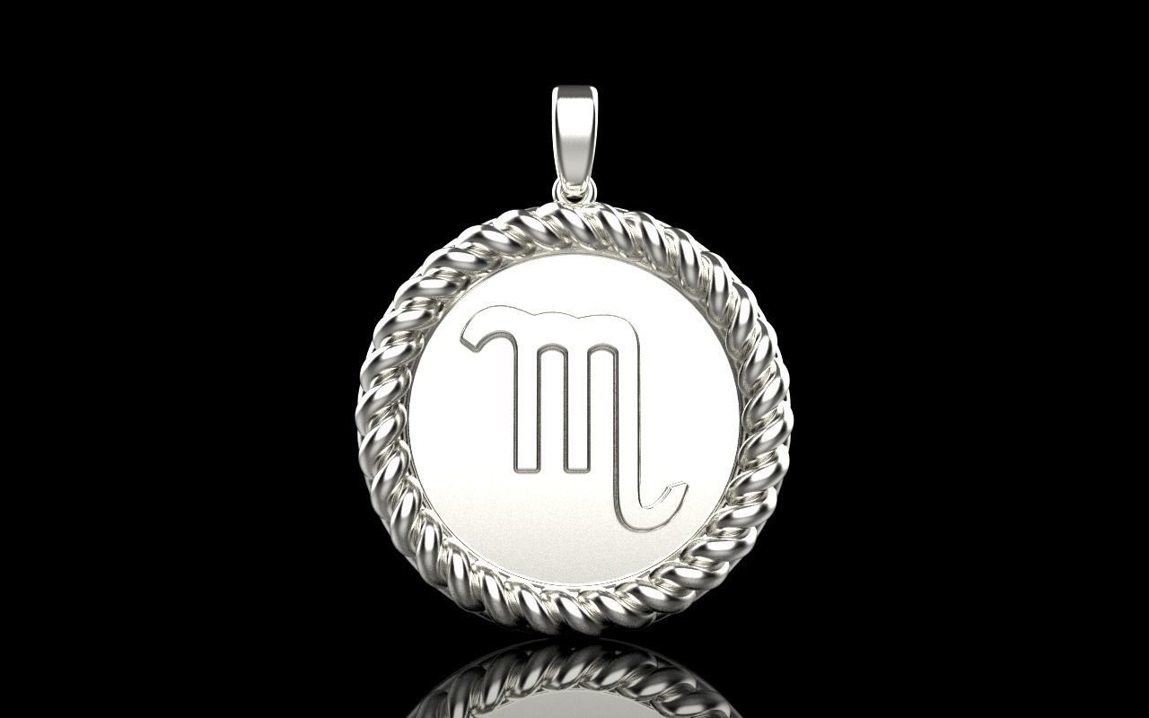 Zodiac sign Scorpio model 857 3D print model_21