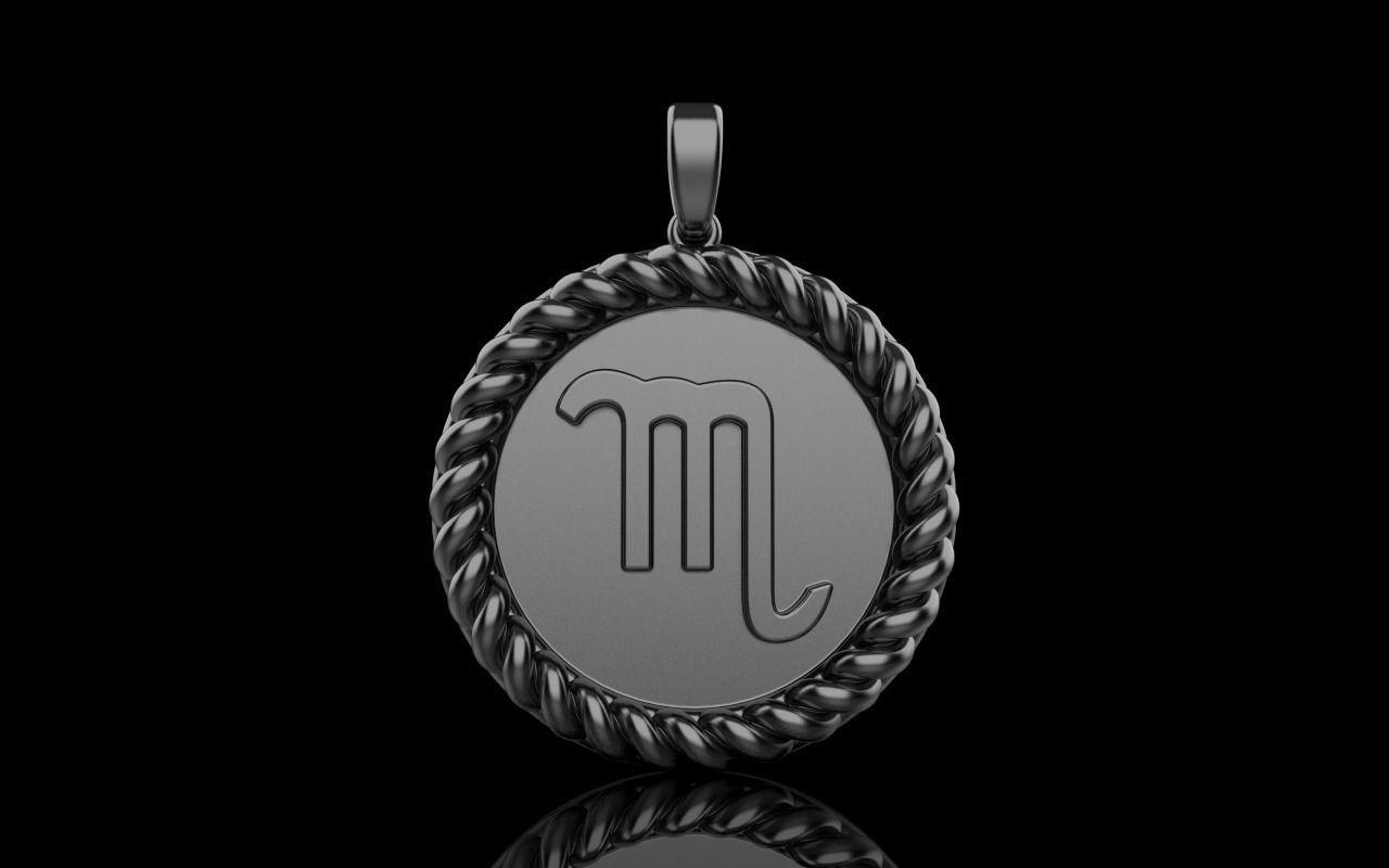 Zodiac sign Scorpio model 857 3D print model_20