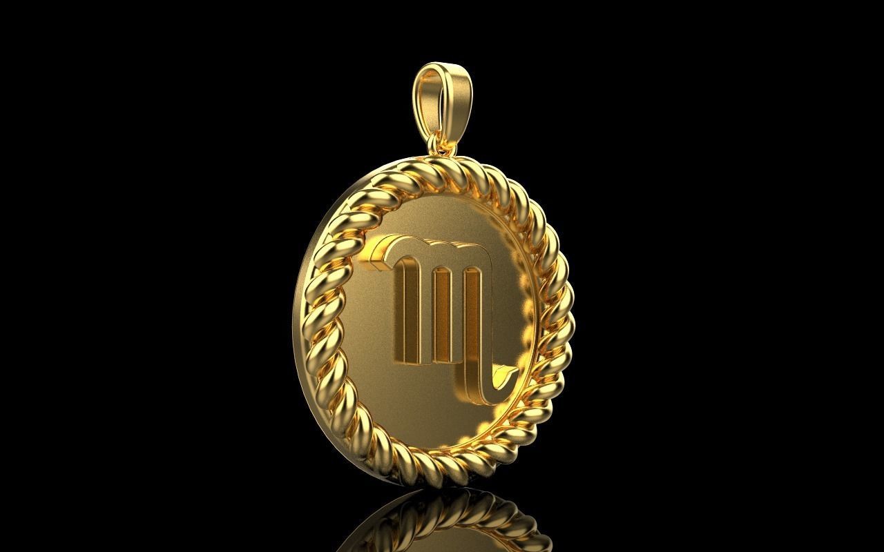 Zodiac sign Scorpio model 857 3D print model_1