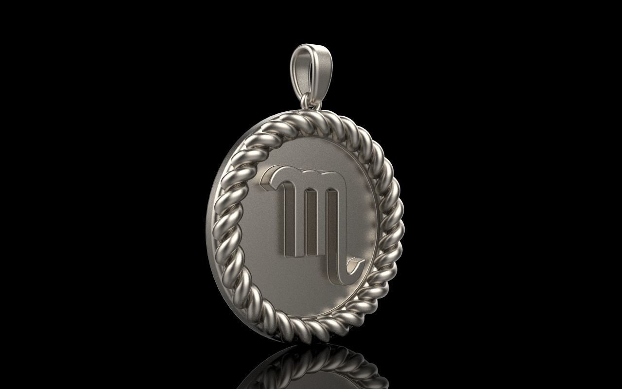 Zodiac sign Scorpio model 857 3D print model_12