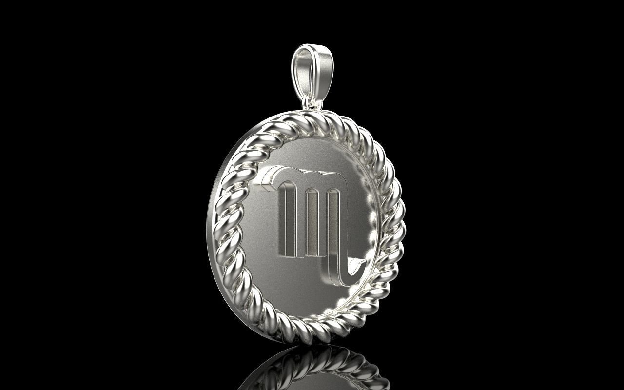 Zodiac sign Scorpio model 857 3D print model_15