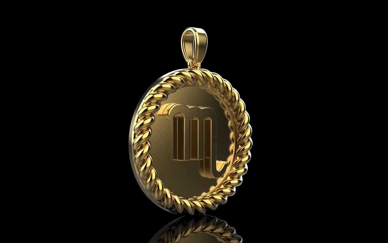 Zodiac sign Scorpio model 857 3D print model_16