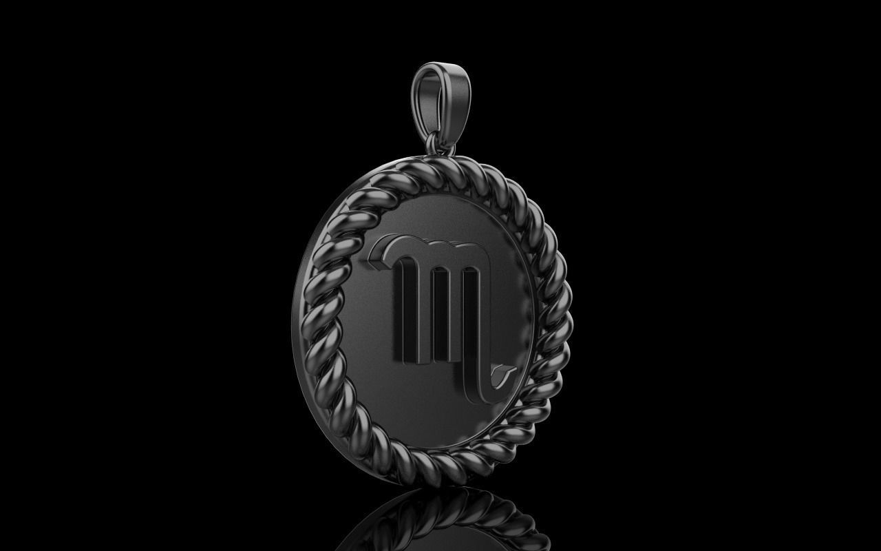 Zodiac sign Scorpio model 857 3D print model_14