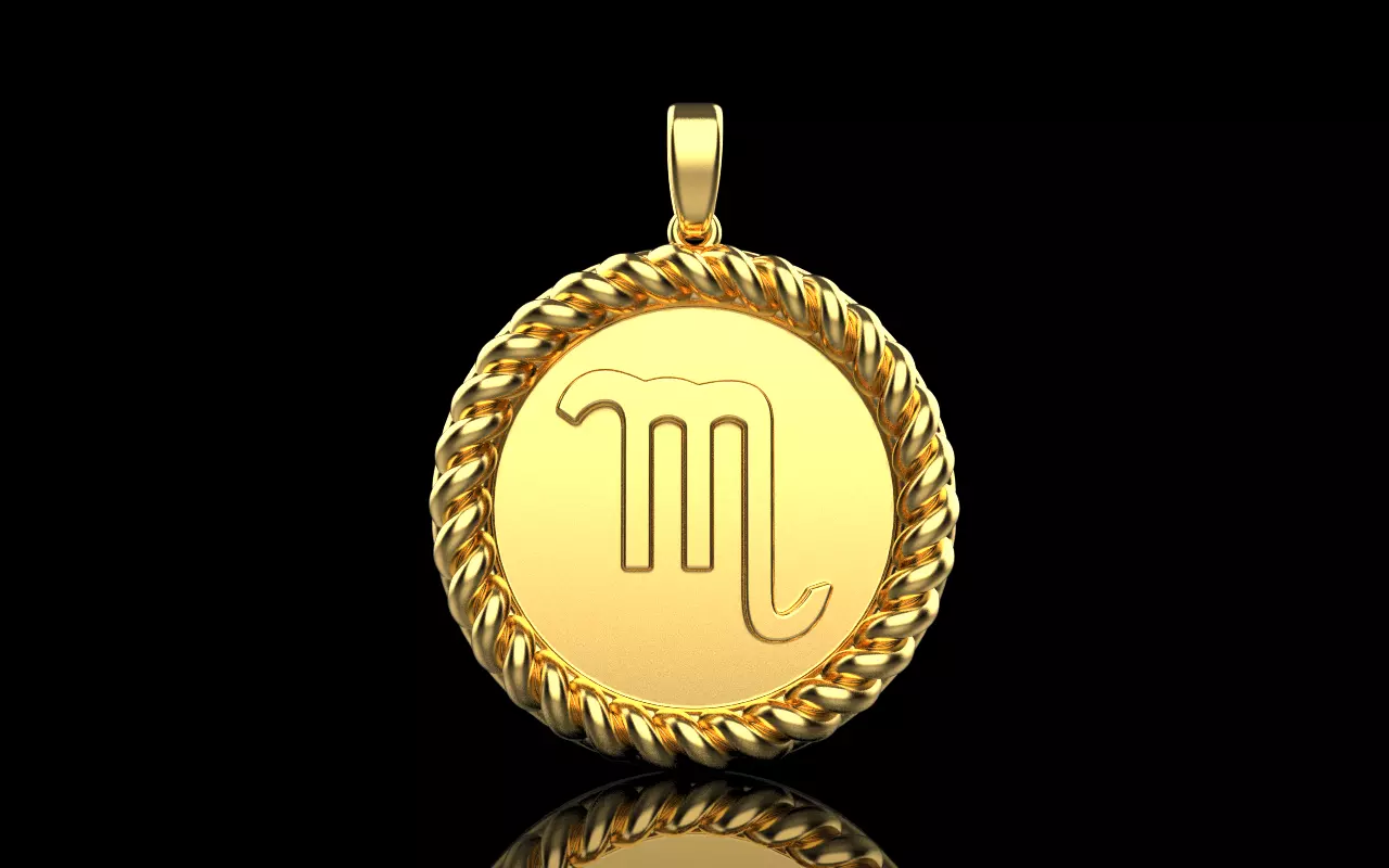 Zodiac sign Scorpio model 857 3D print model_0