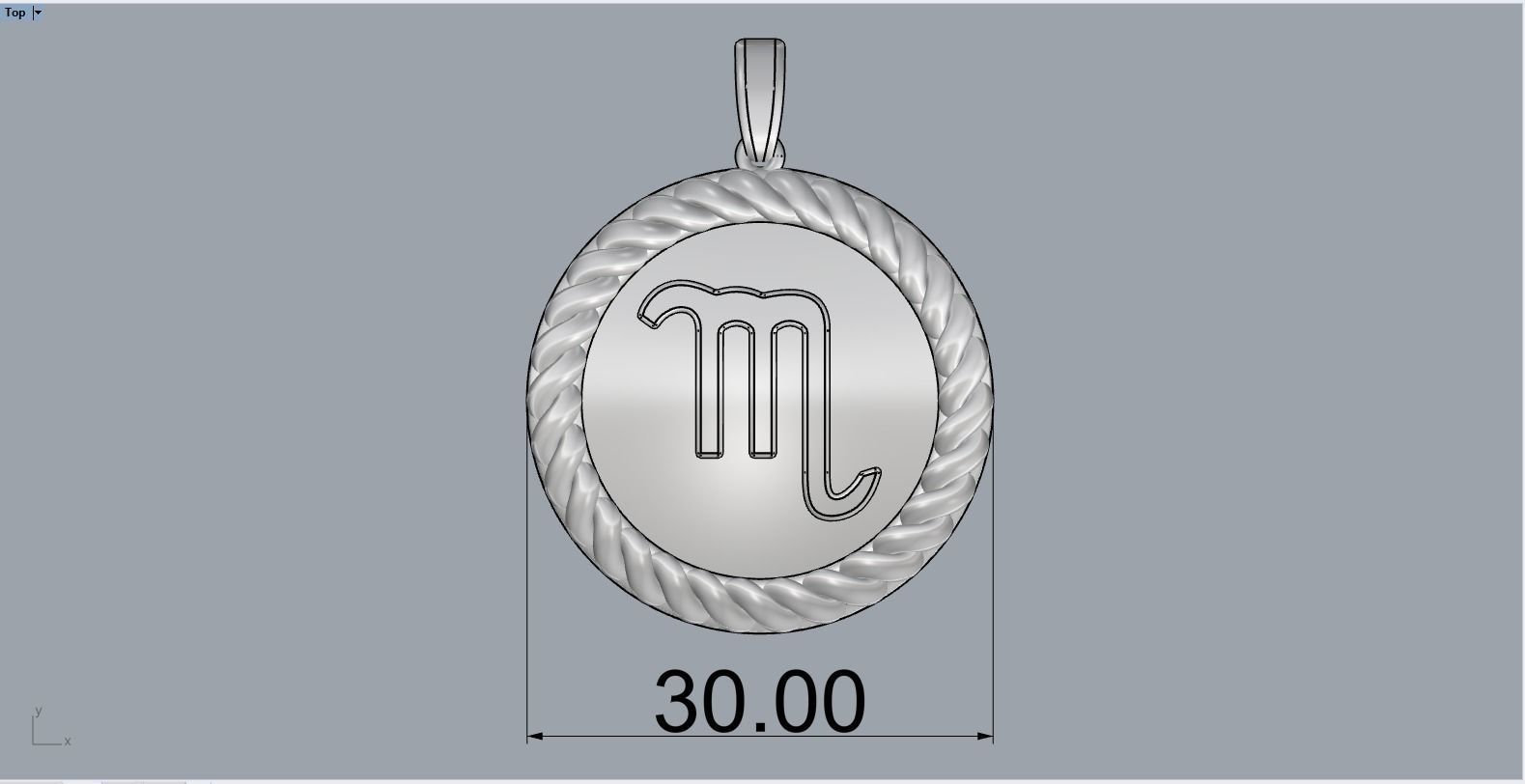 Zodiac sign Scorpio model 857 3D print model_5