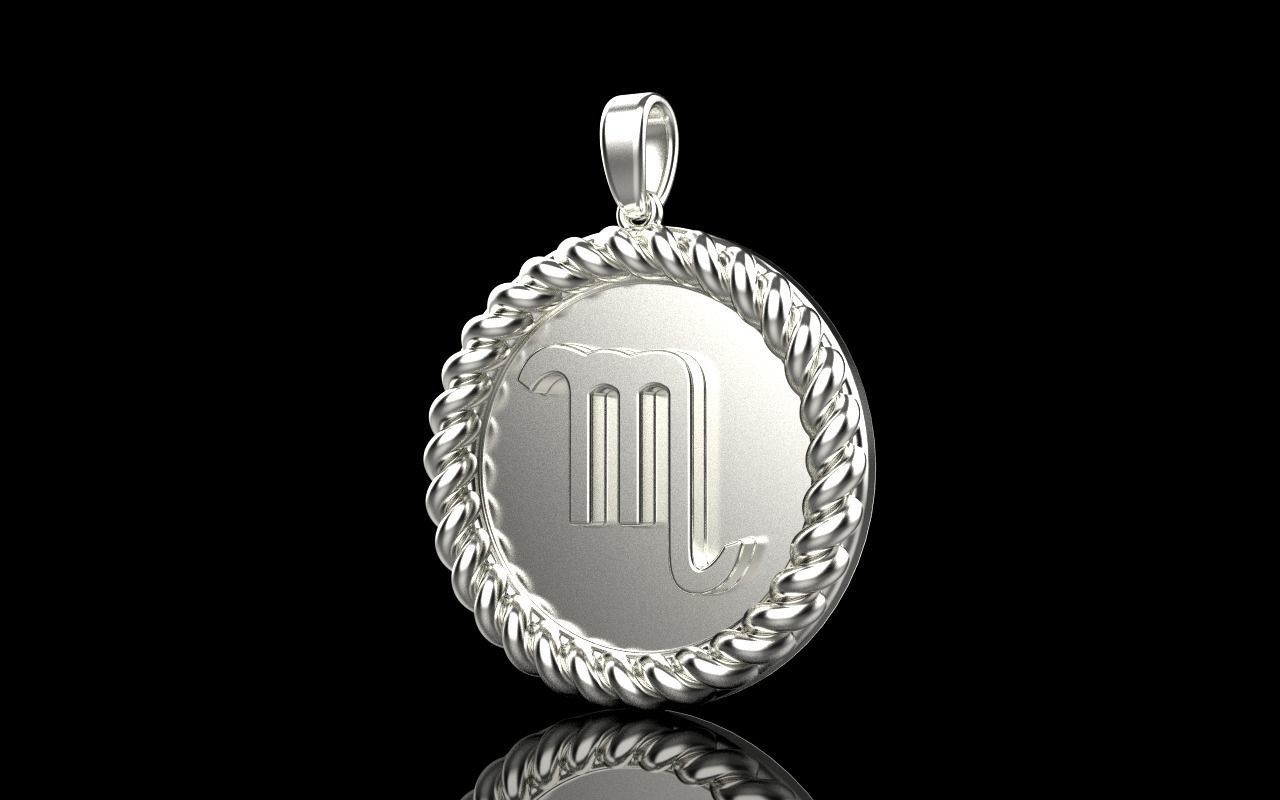 Zodiac sign Scorpio model 857 3D print model_28