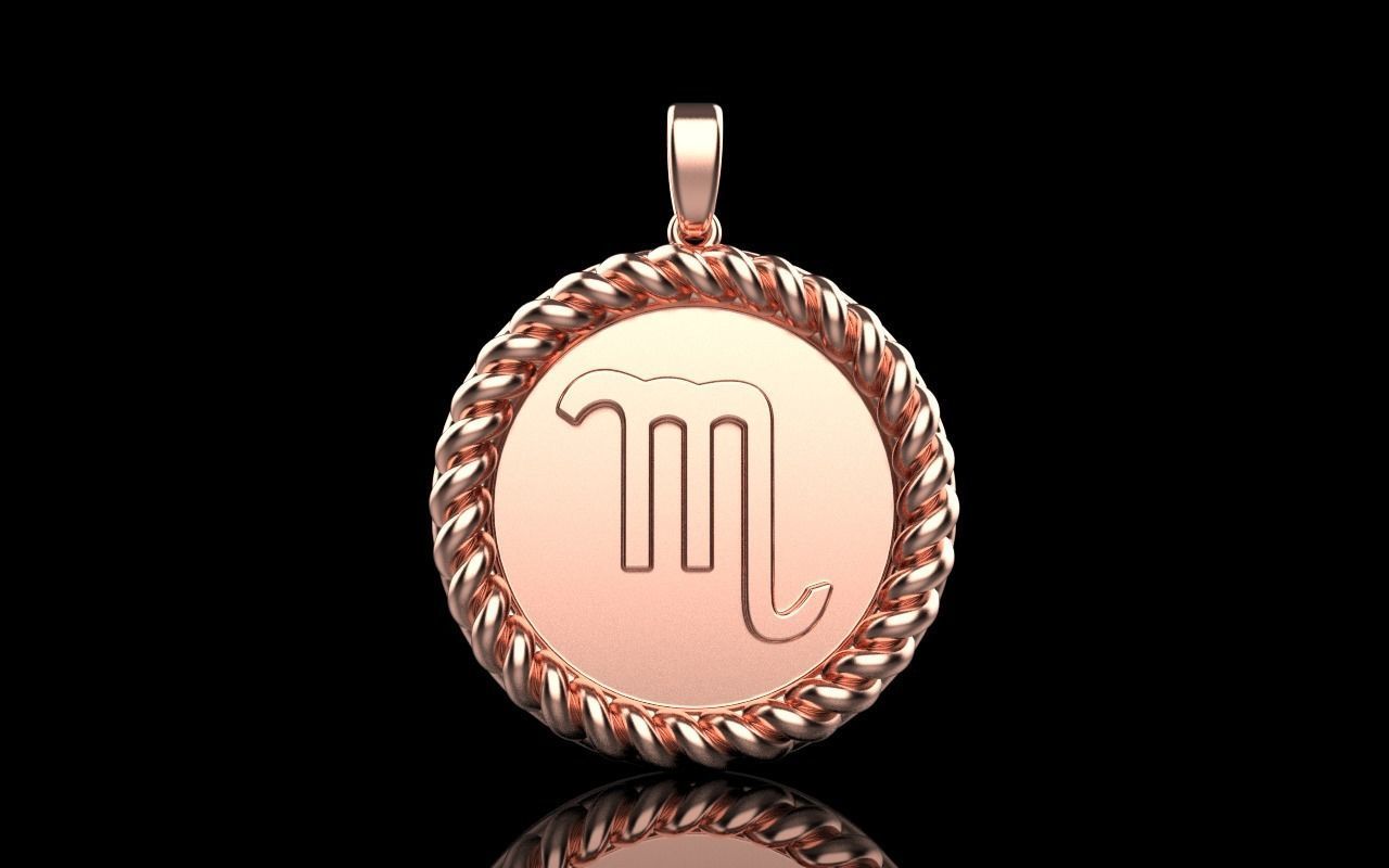 Zodiac sign Scorpio model 857 3D print model_19