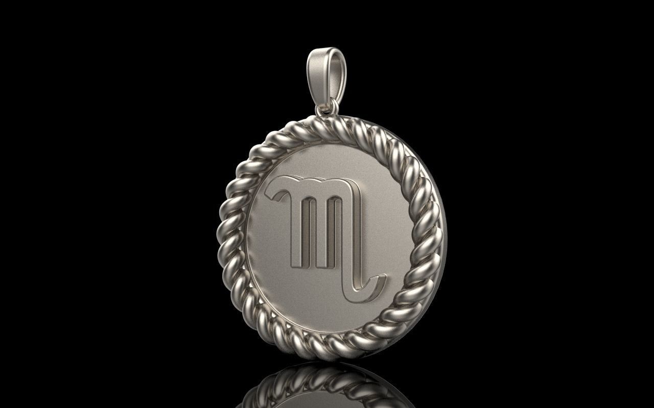 Zodiac sign Scorpio model 857 3D print model_25