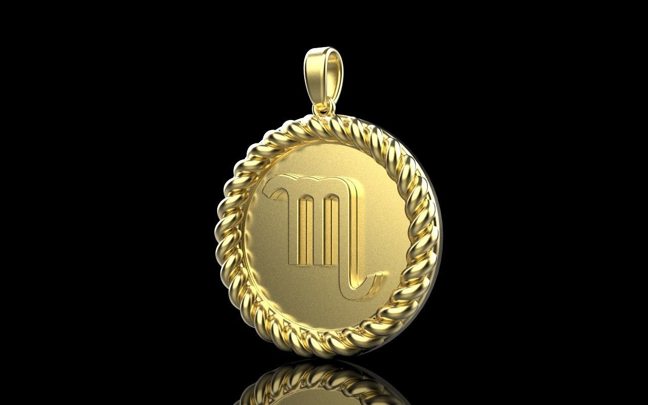 Zodiac sign Scorpio model 857 3D print model_24