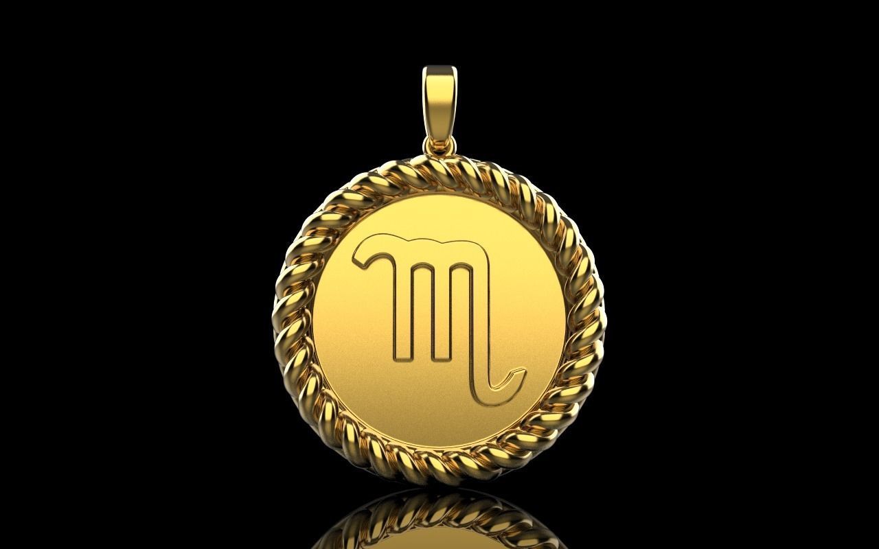 Zodiac sign Scorpio model 857 3D print model_22