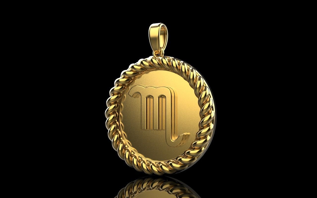 Zodiac sign Scorpio model 857 3D print model_2