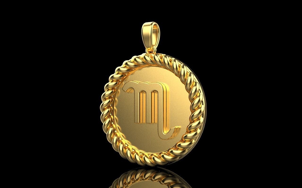 Zodiac sign Scorpio model 857 3D print model_23