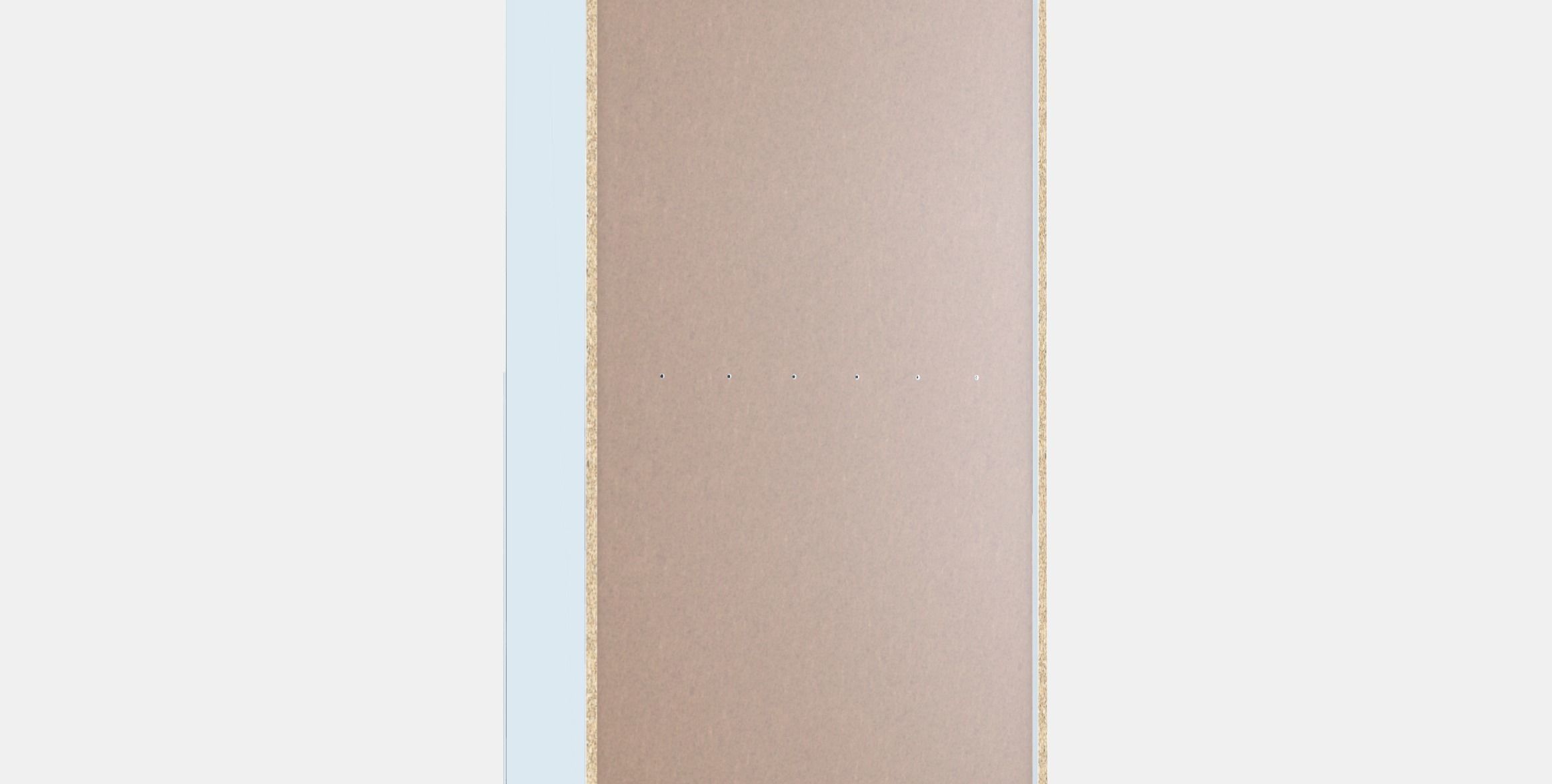 BILLY - OXBERG bookcase with doors Low-poly 3D model_2