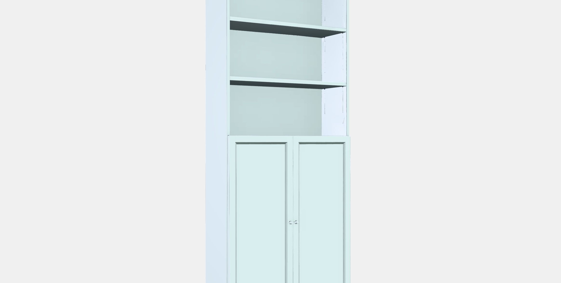 BILLY - OXBERG bookcase with doors Low-poly 3D model_9