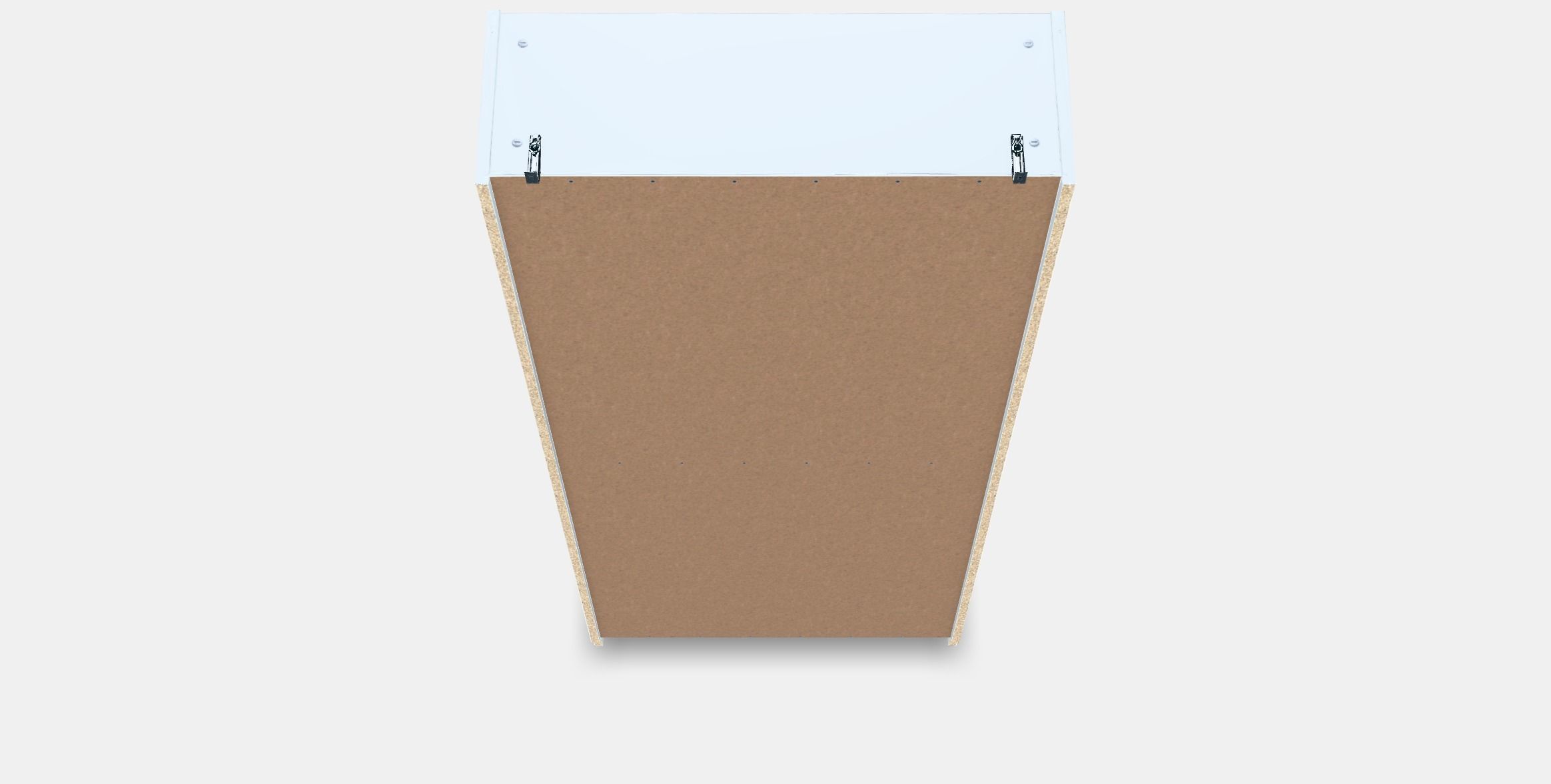 BILLY - OXBERG bookcase with doors Low-poly 3D model_4