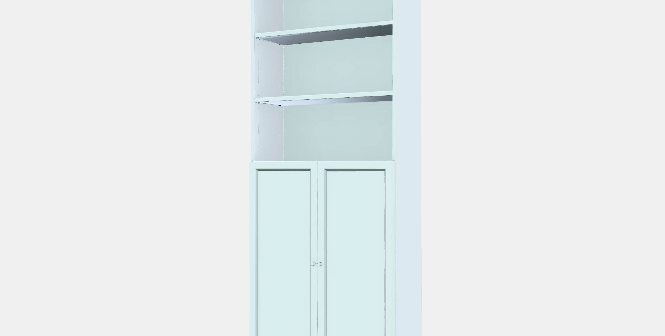 BILLY - OXBERG bookcase with doors Low-poly 3D model_13