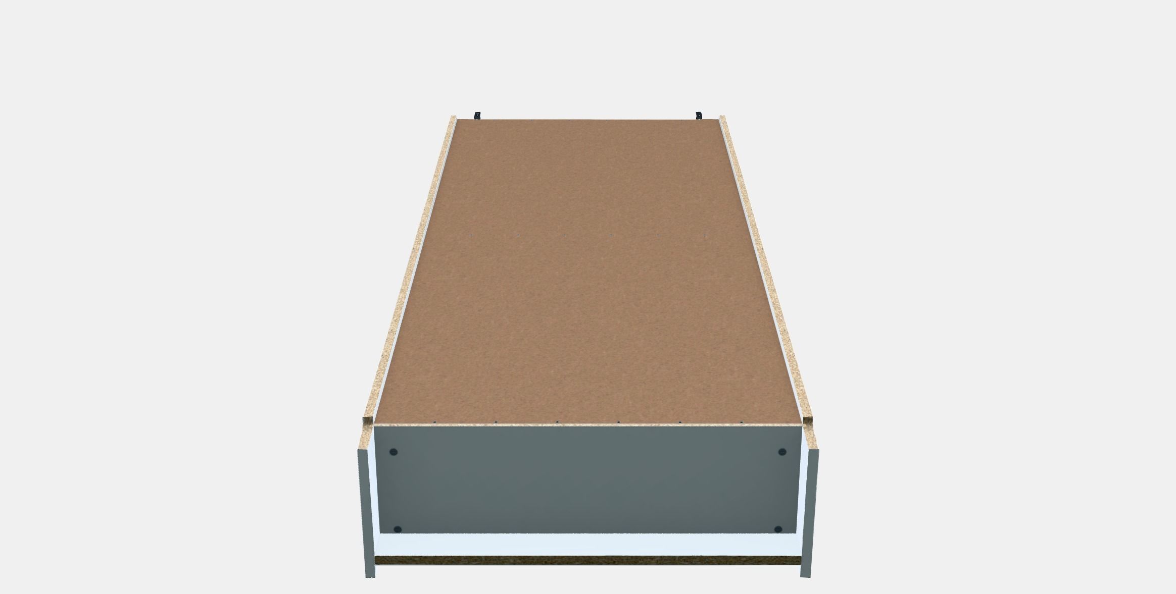 BILLY - OXBERG bookcase with doors Low-poly 3D model_8