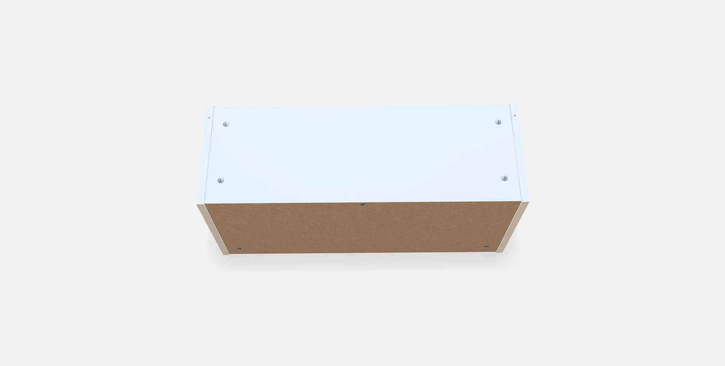 BILLY top shelf Low-poly 3D model_0