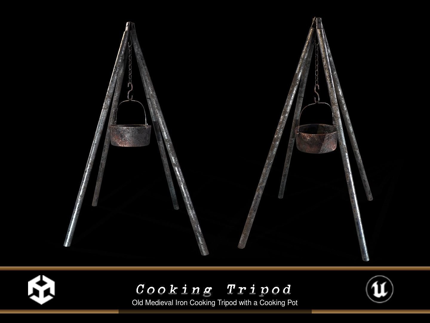 Medieval Wagon Camping Pack 3D Model Collection_33