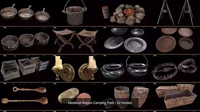 Medieval Wagon Camping Pack 2