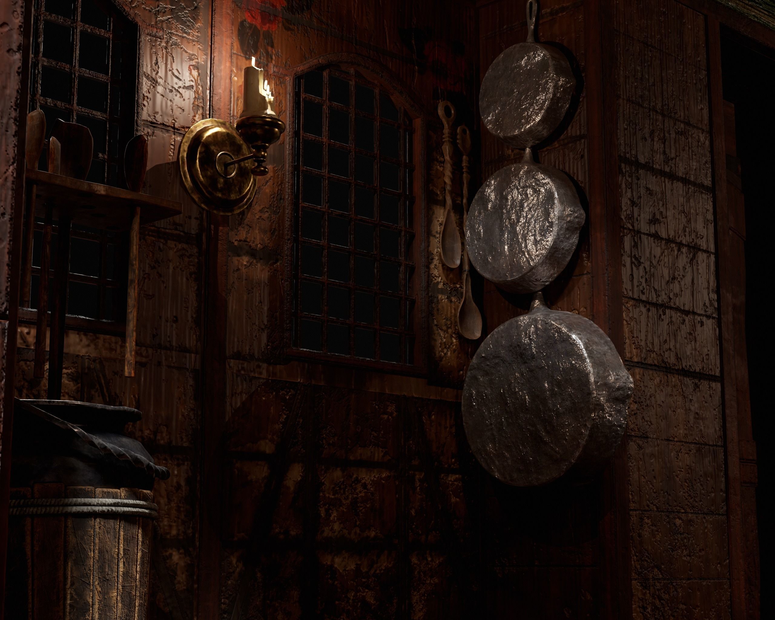 Medieval Wagon Camping Pack 3D Model Collection_28