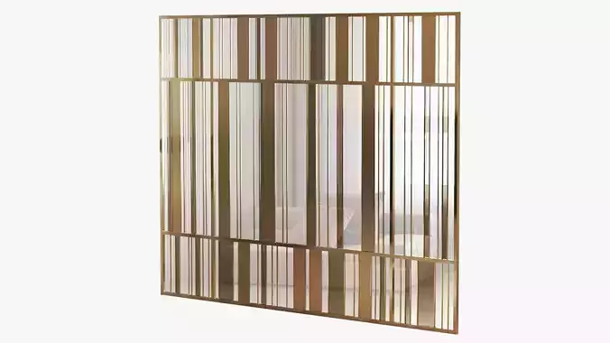 Metal and glass partition
