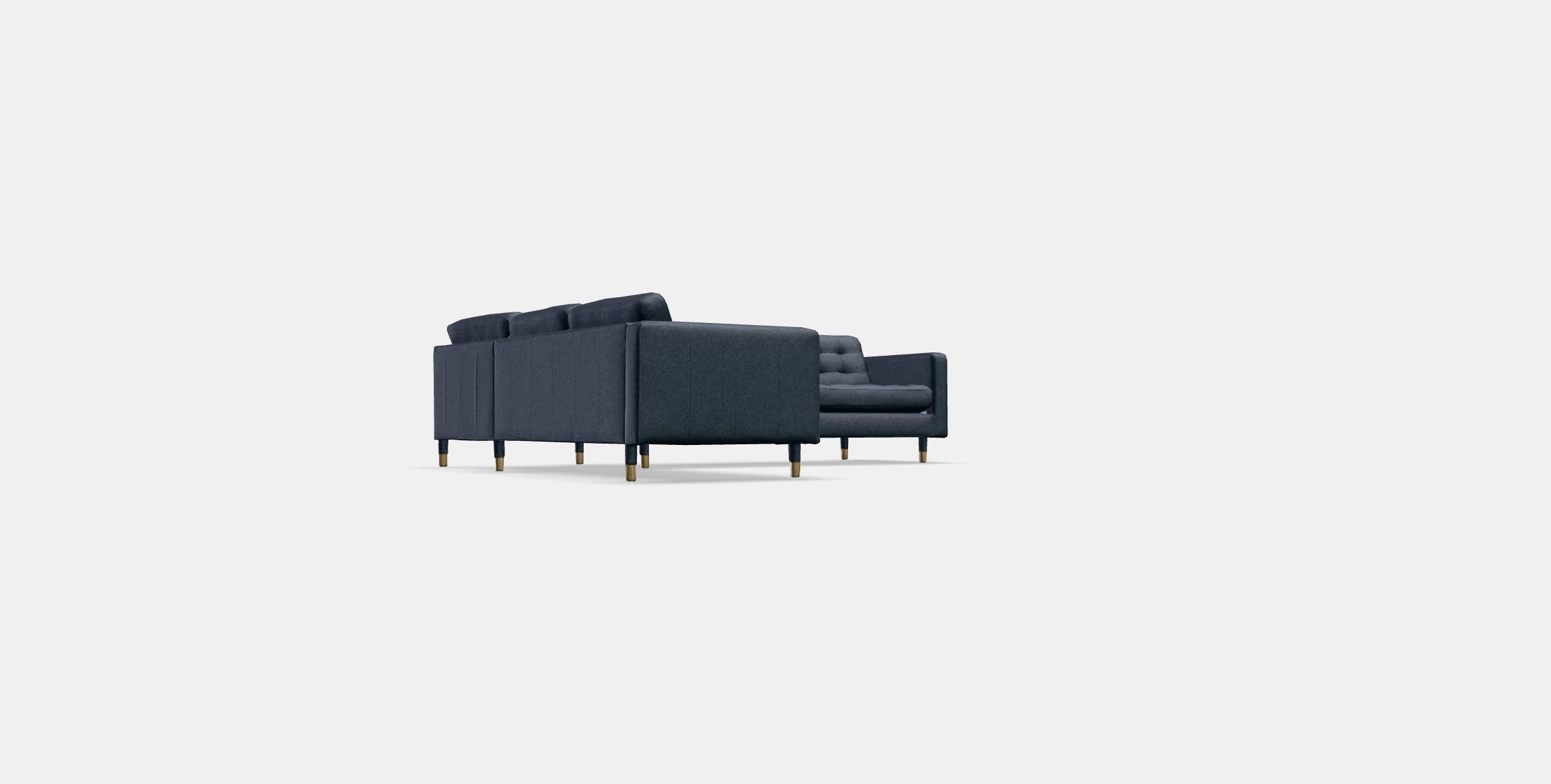 LANDSKRONA corner sofa 5-seater Low-poly 3D model_3