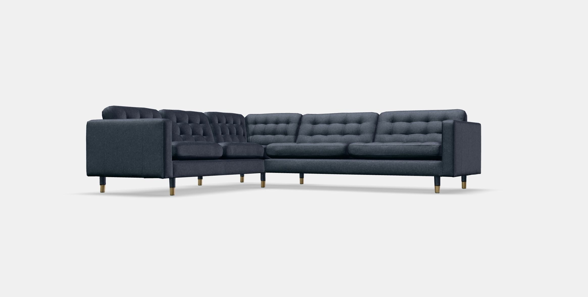 LANDSKRONA corner sofa 5-seater Low-poly 3D model_13
