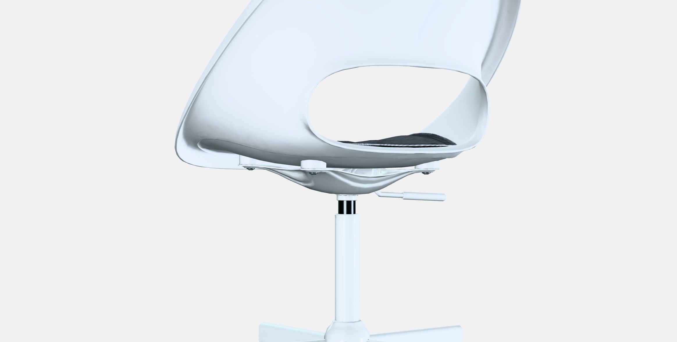 LOBERGET - MALSKAR Swivel chair  cushion Low-poly 3D model_2