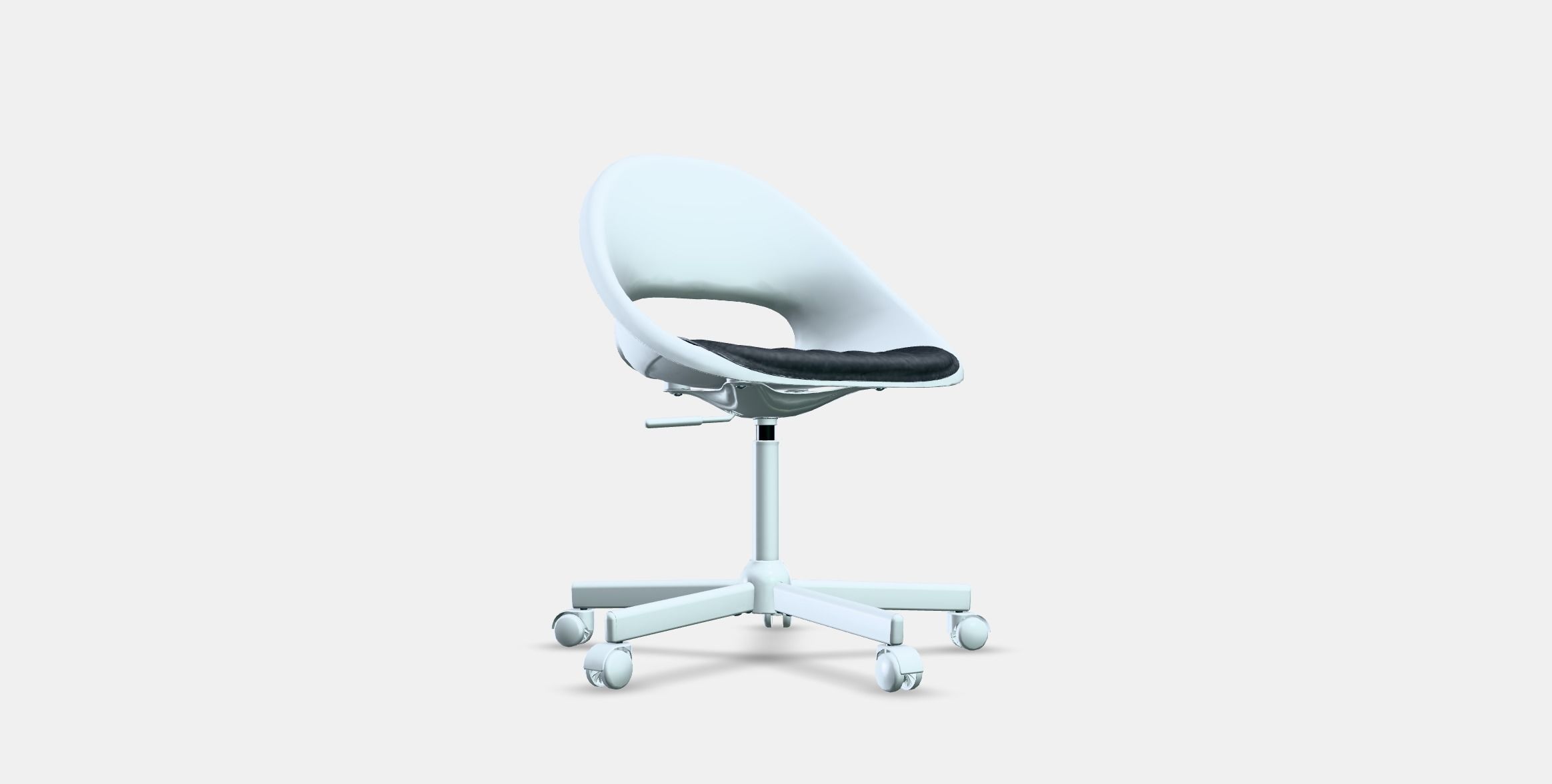 LOBERGET - MALSKAR Swivel chair  cushion Low-poly 3D model_3