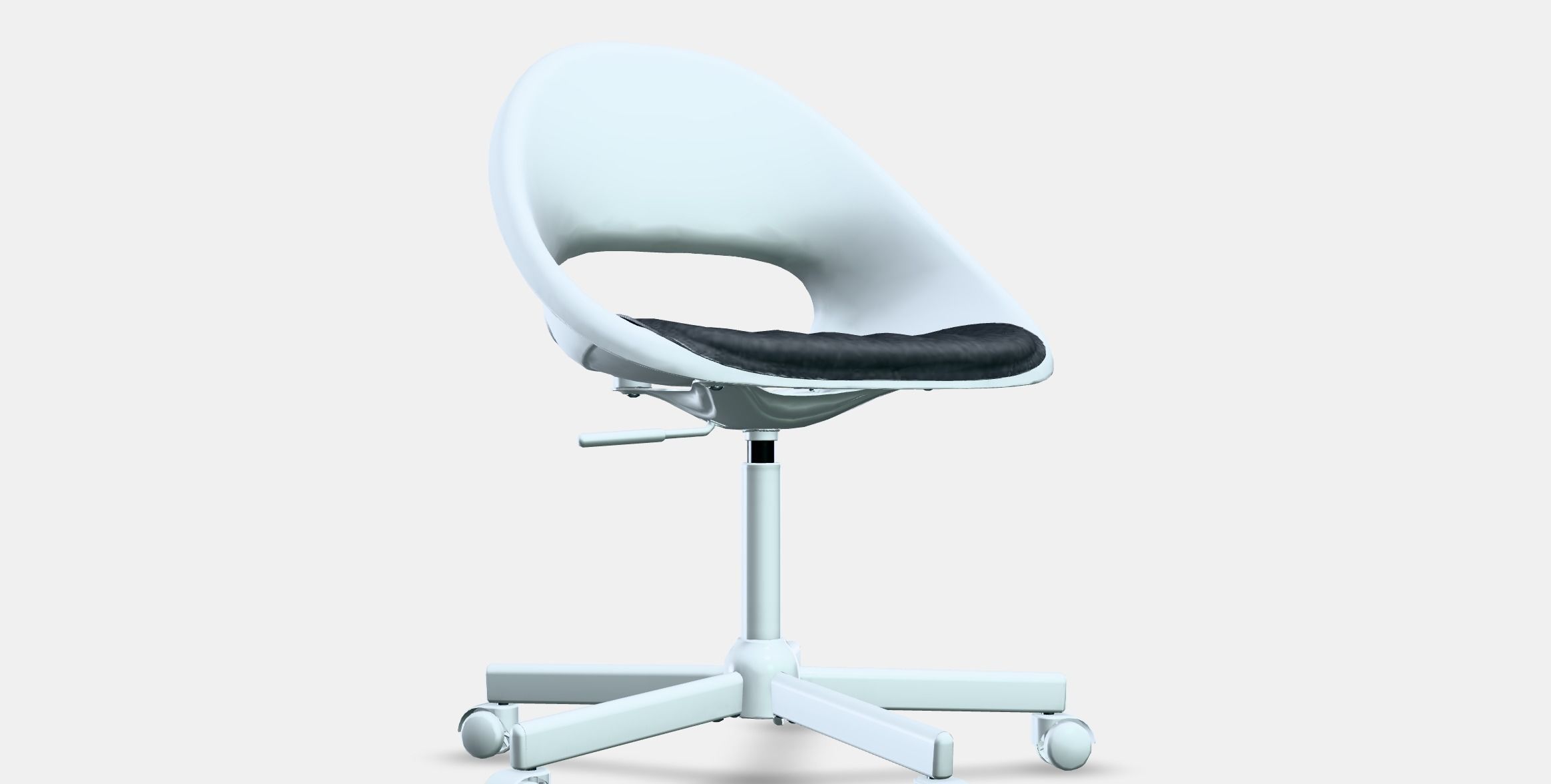 LOBERGET - MALSKAR Swivel chair  cushion Low-poly 3D model_9