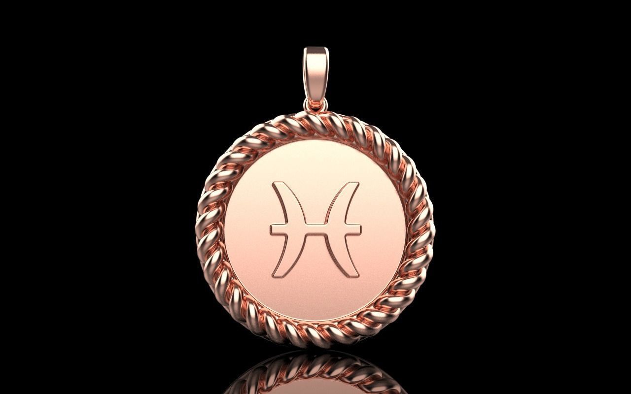 Zodiac sign Pisces model 861 3D print model_22