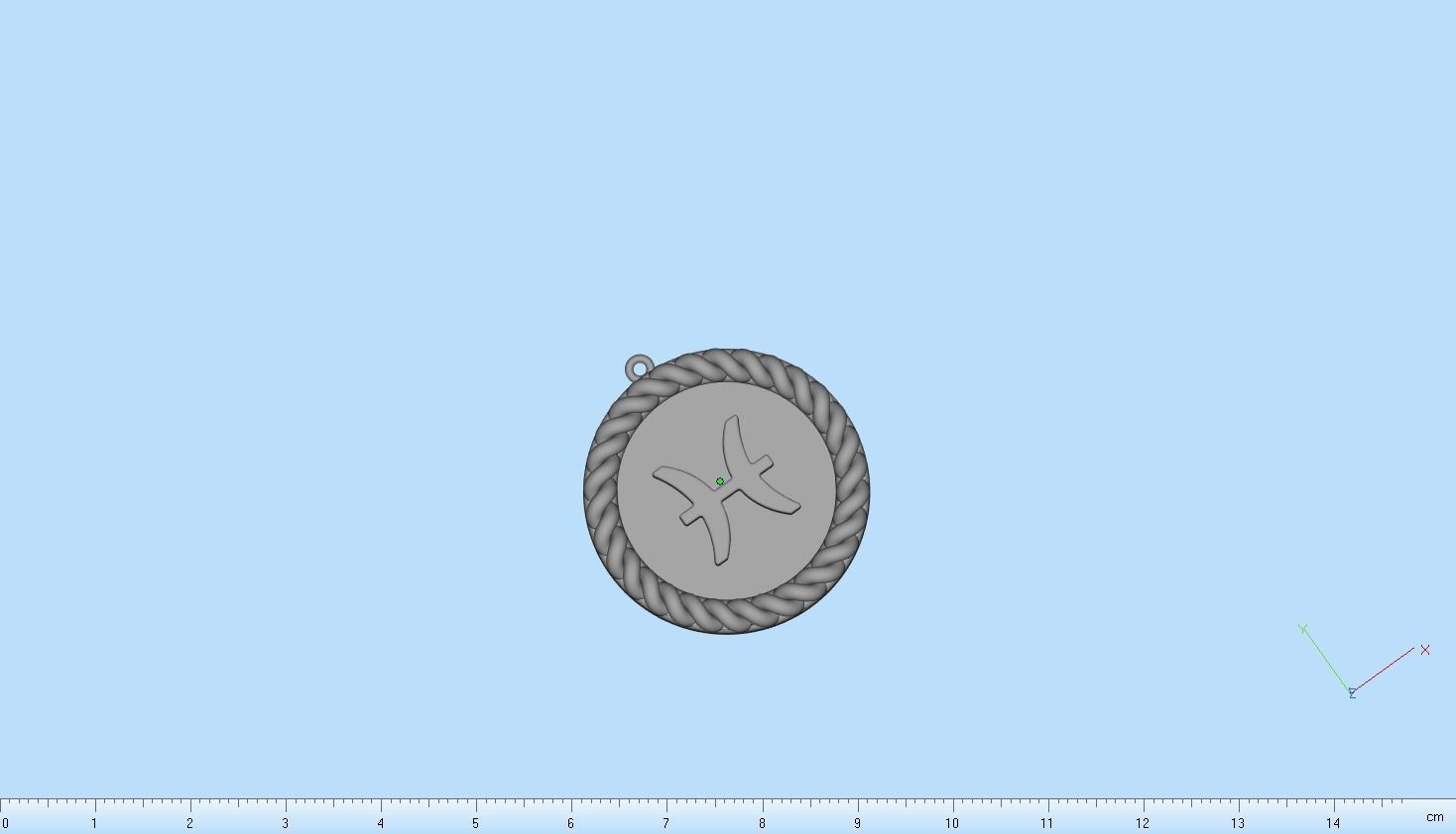 Zodiac sign Pisces model 861 3D print model_13