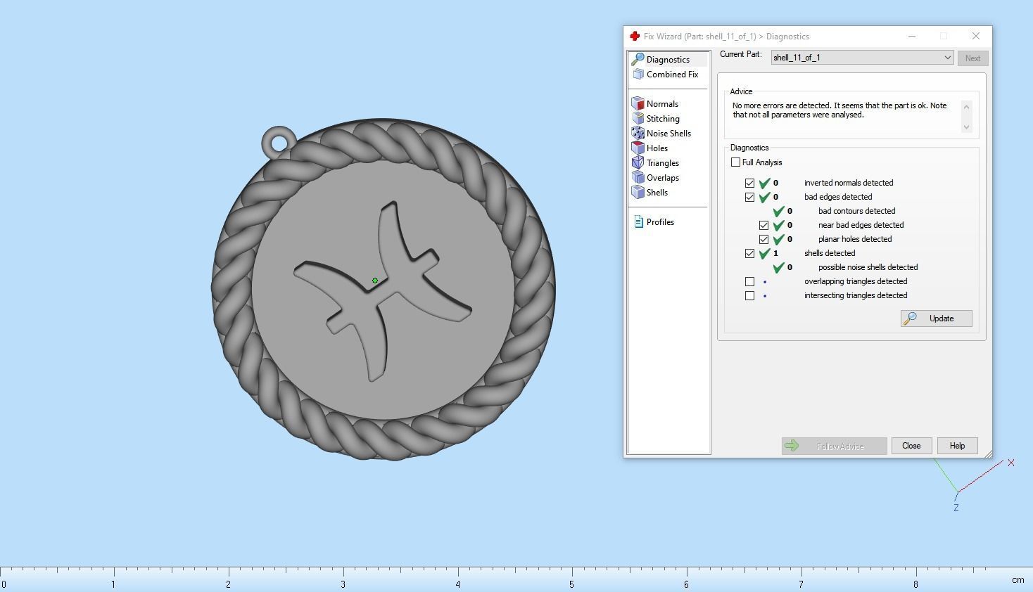 Zodiac sign Pisces model 861 3D print model_6