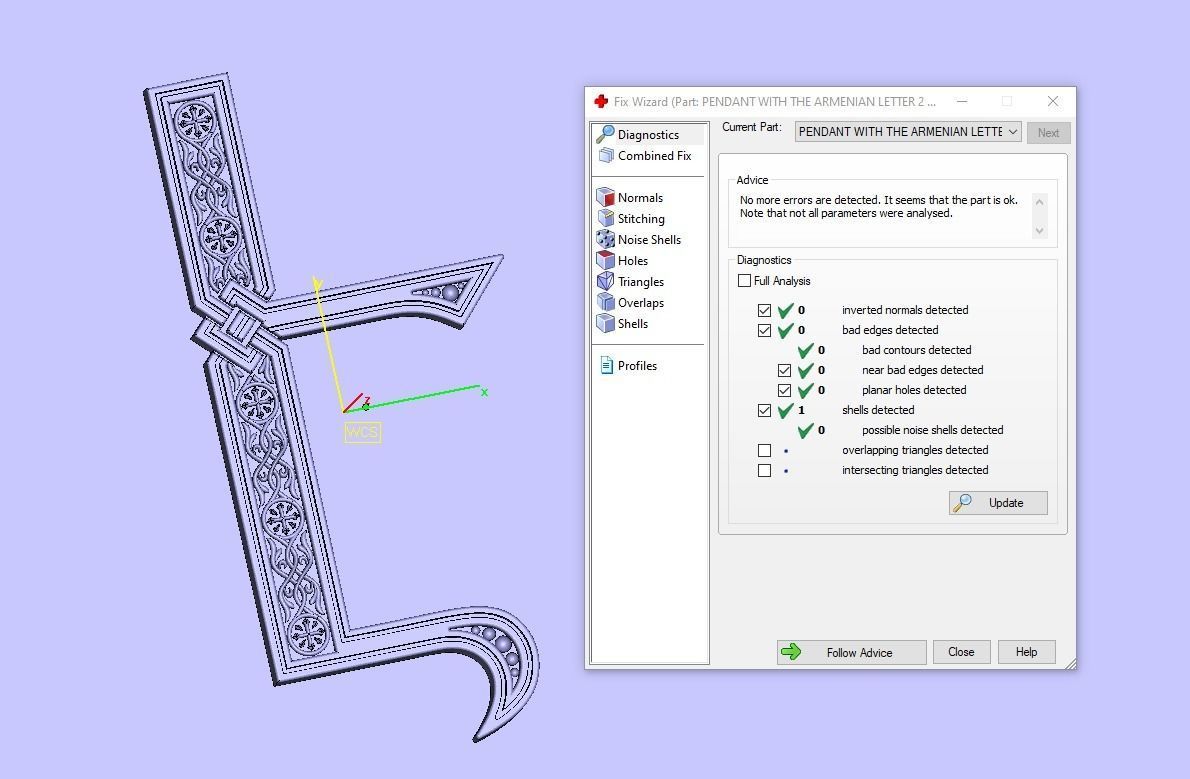 PENDANT WITH THE ARMENIAN LETTER 2 Printable Model 3D print model_7
