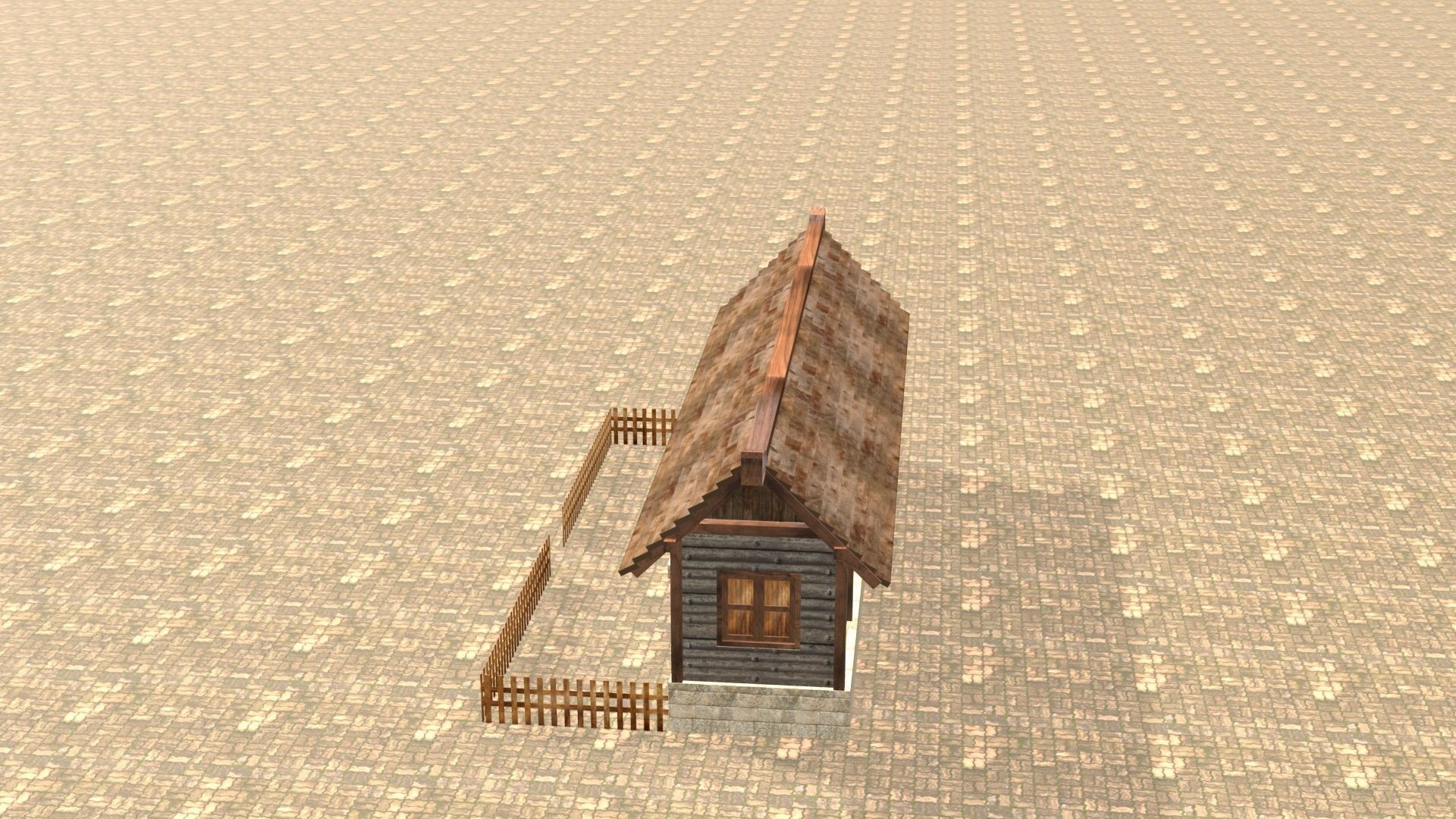 Medieval house twelve 9 Low-poly 3D model_9