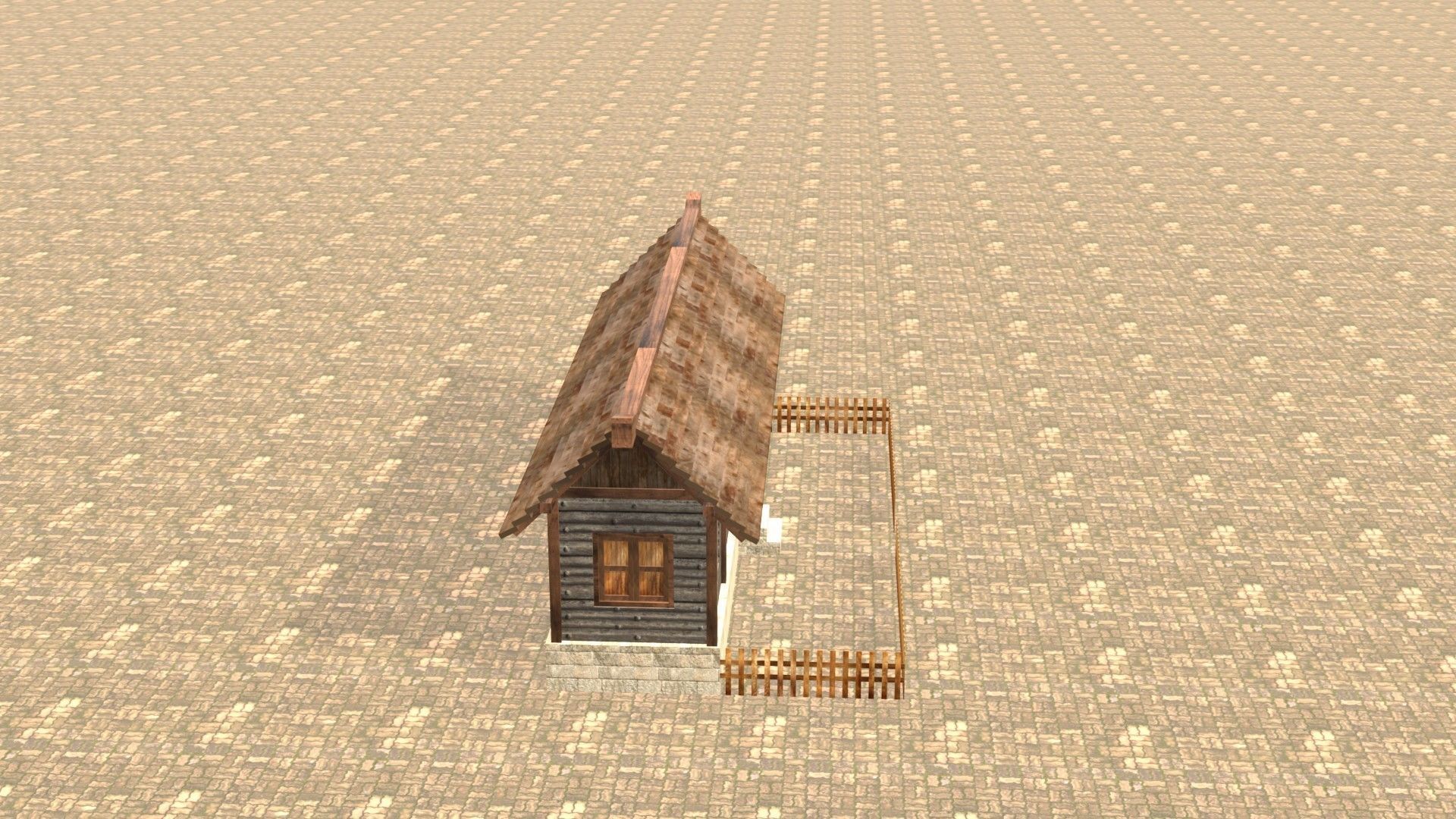 Medieval house twelve 9 Low-poly 3D model_6