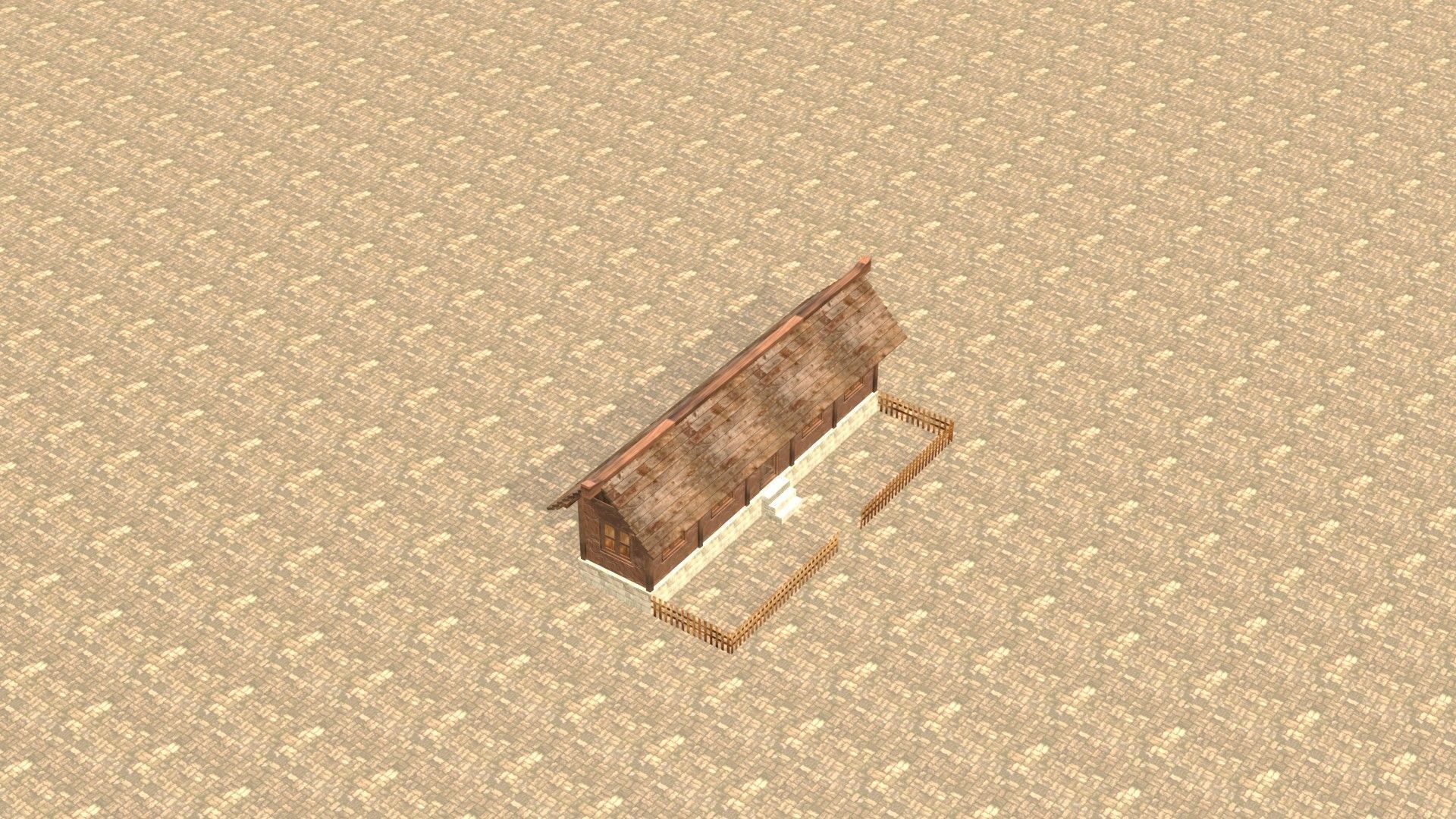 Medieval house twelve 8 Low-poly 3D model_18