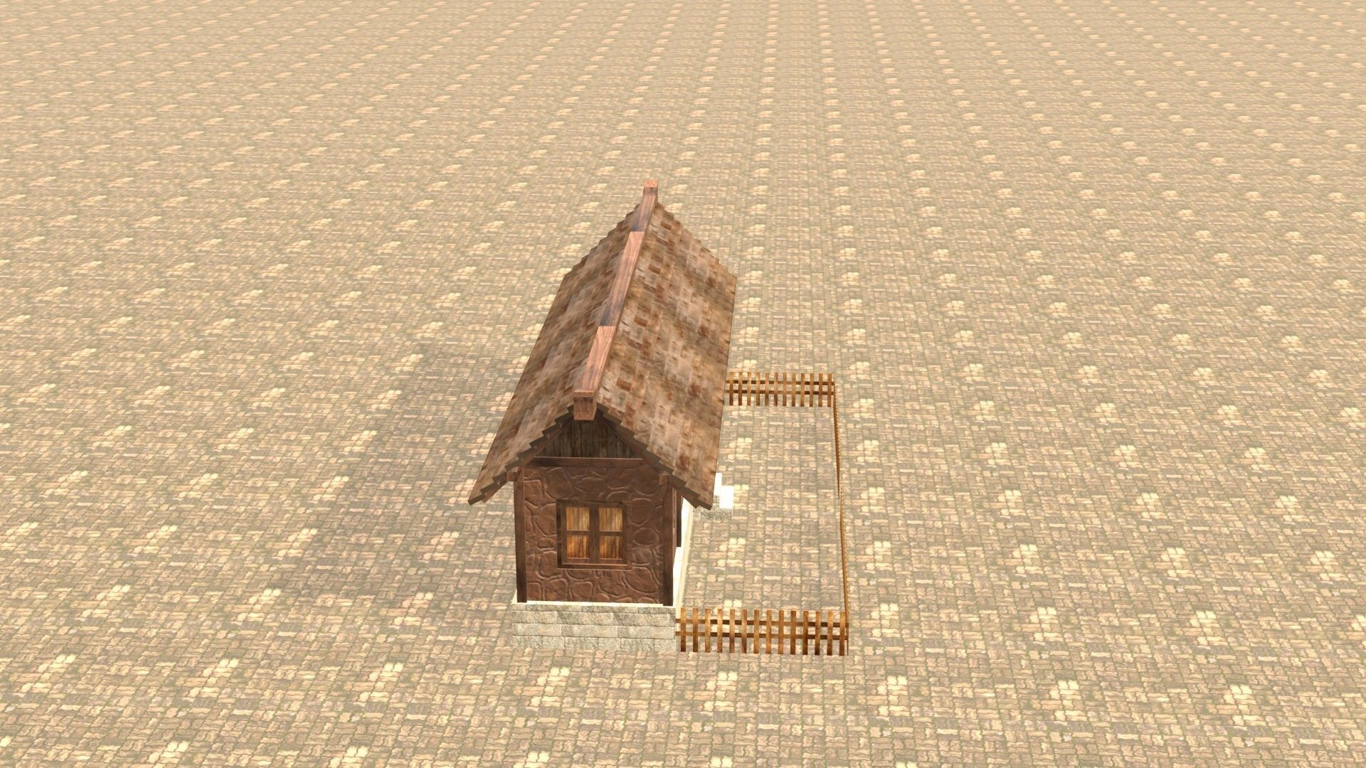 Medieval house twelve 8 Low-poly 3D model_6