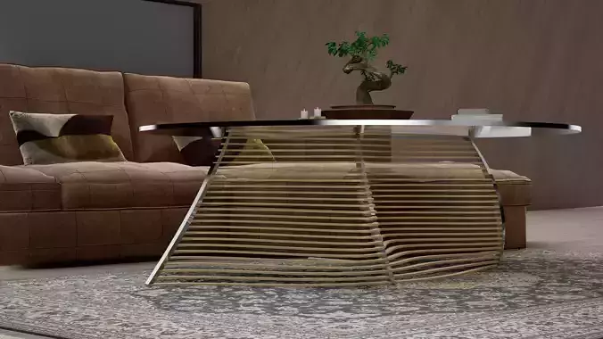 Parametric modern coffee table