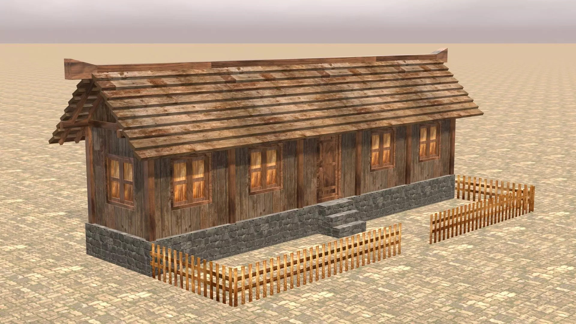 Medieval house twelve 6 Low-poly 3D model