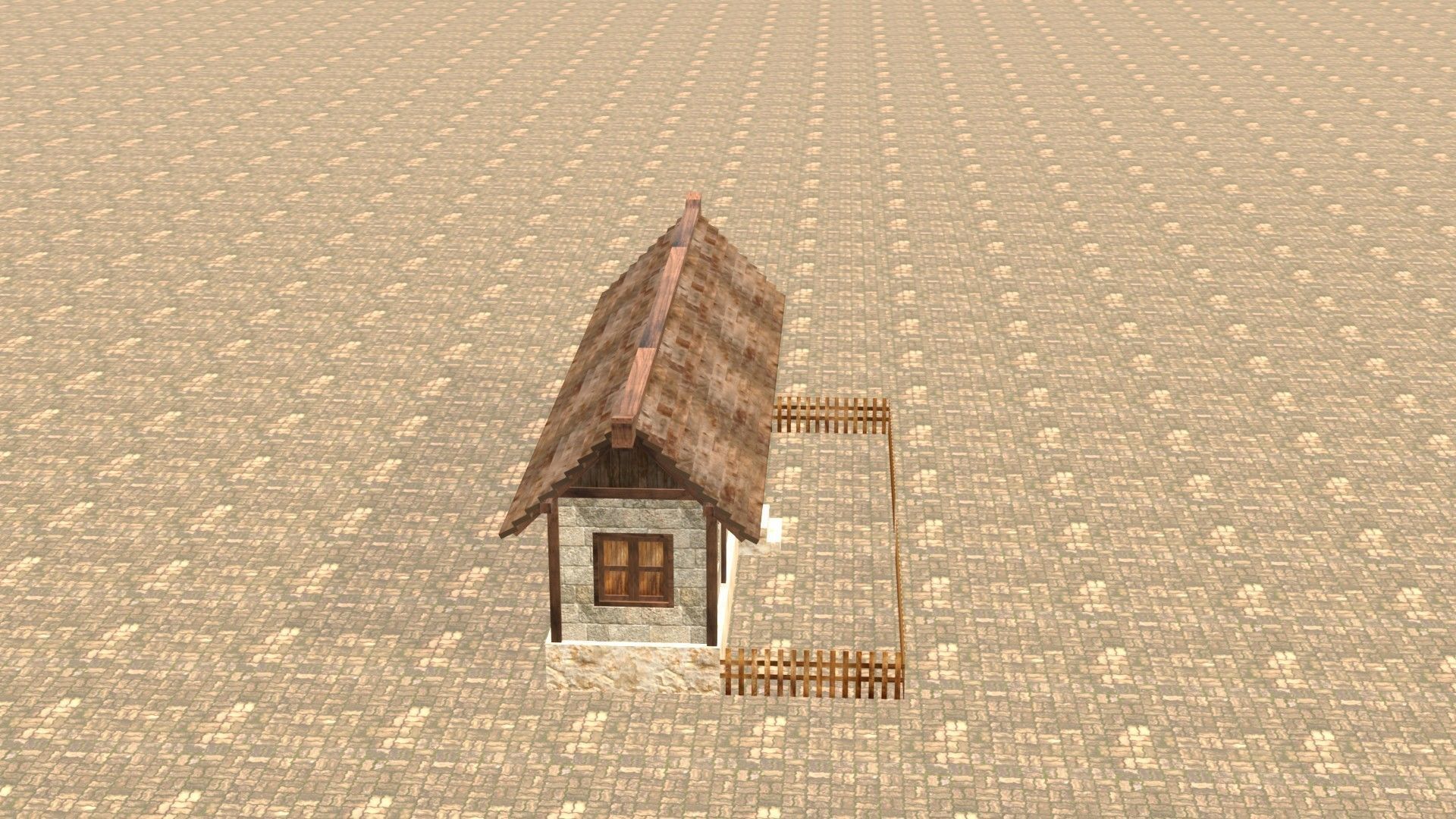 Medieval house twelve 20 Low-poly 3D model_6