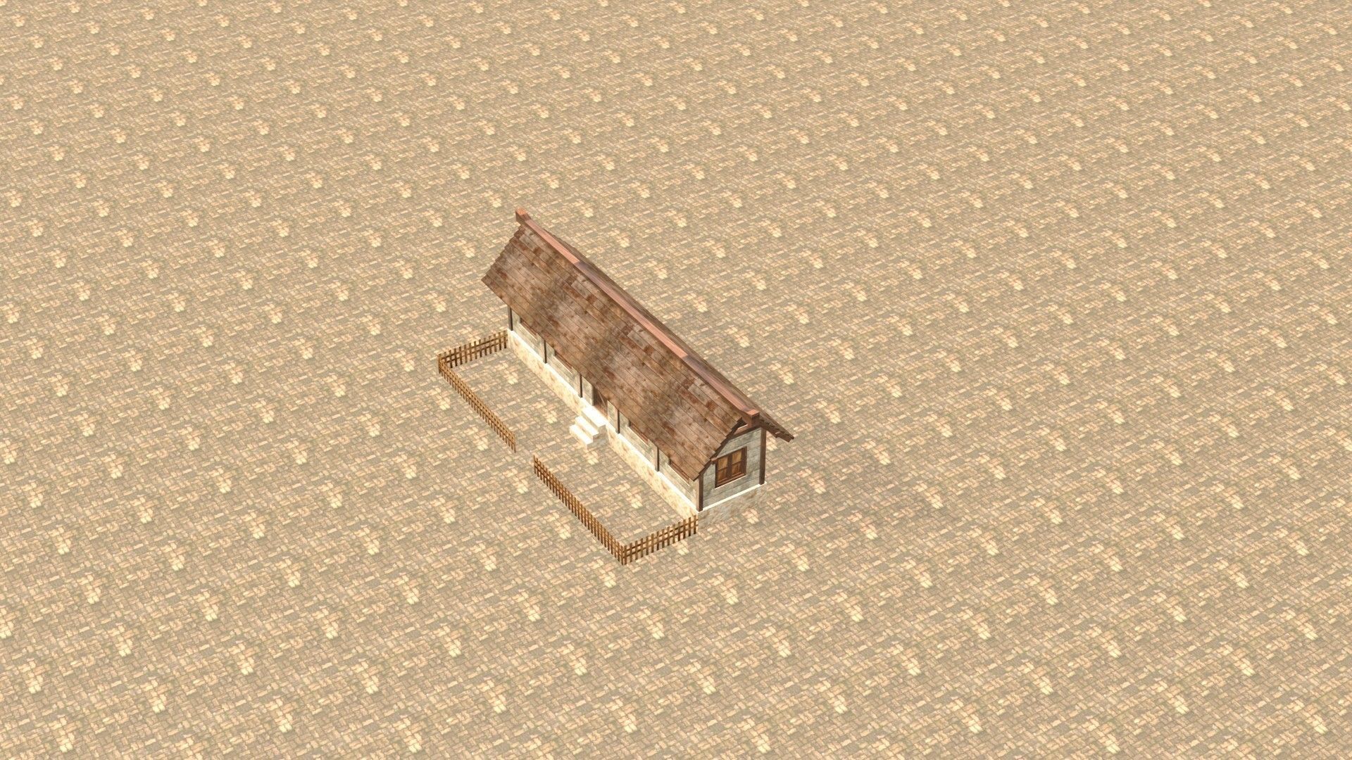 Medieval house twelve 20 Low-poly 3D model_19