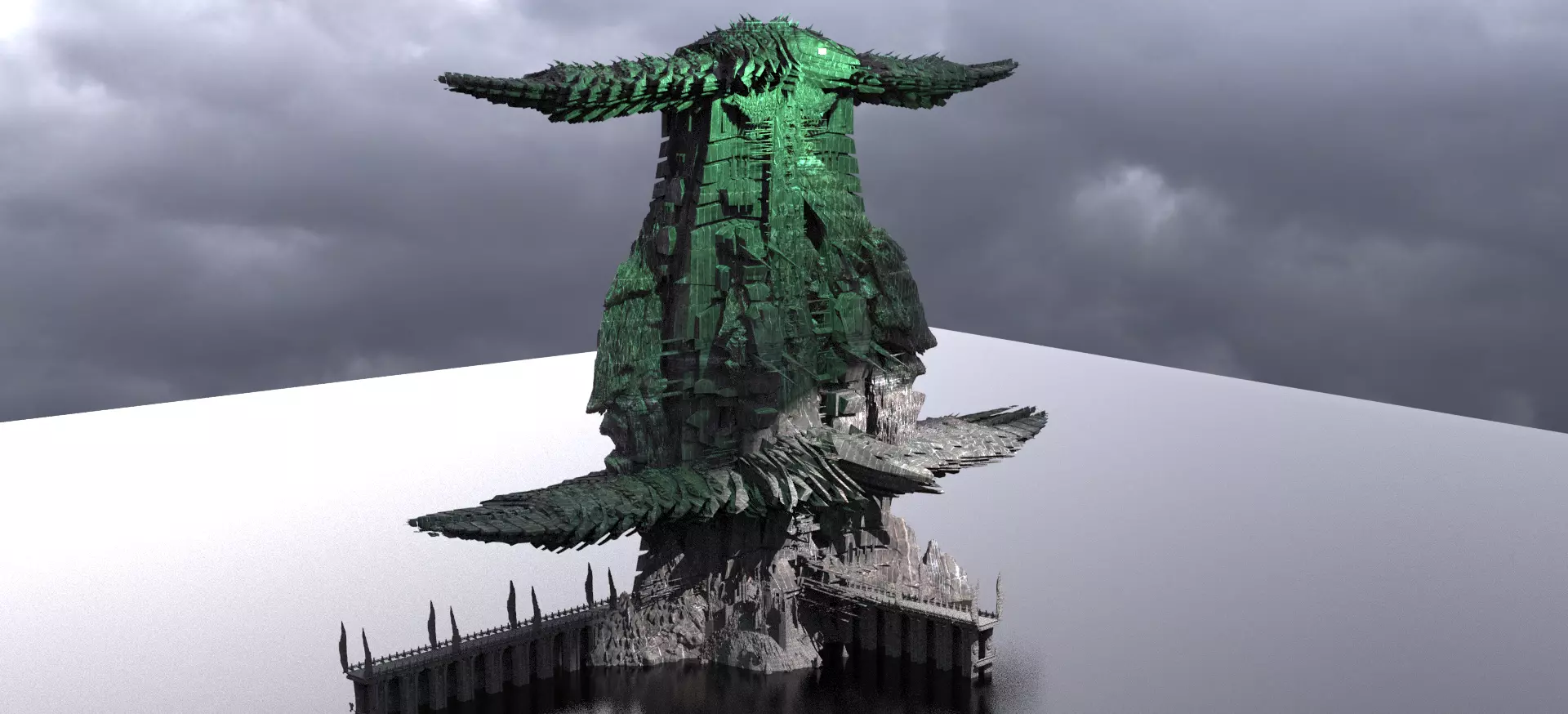 Atlan Great GateHall 3D model_0