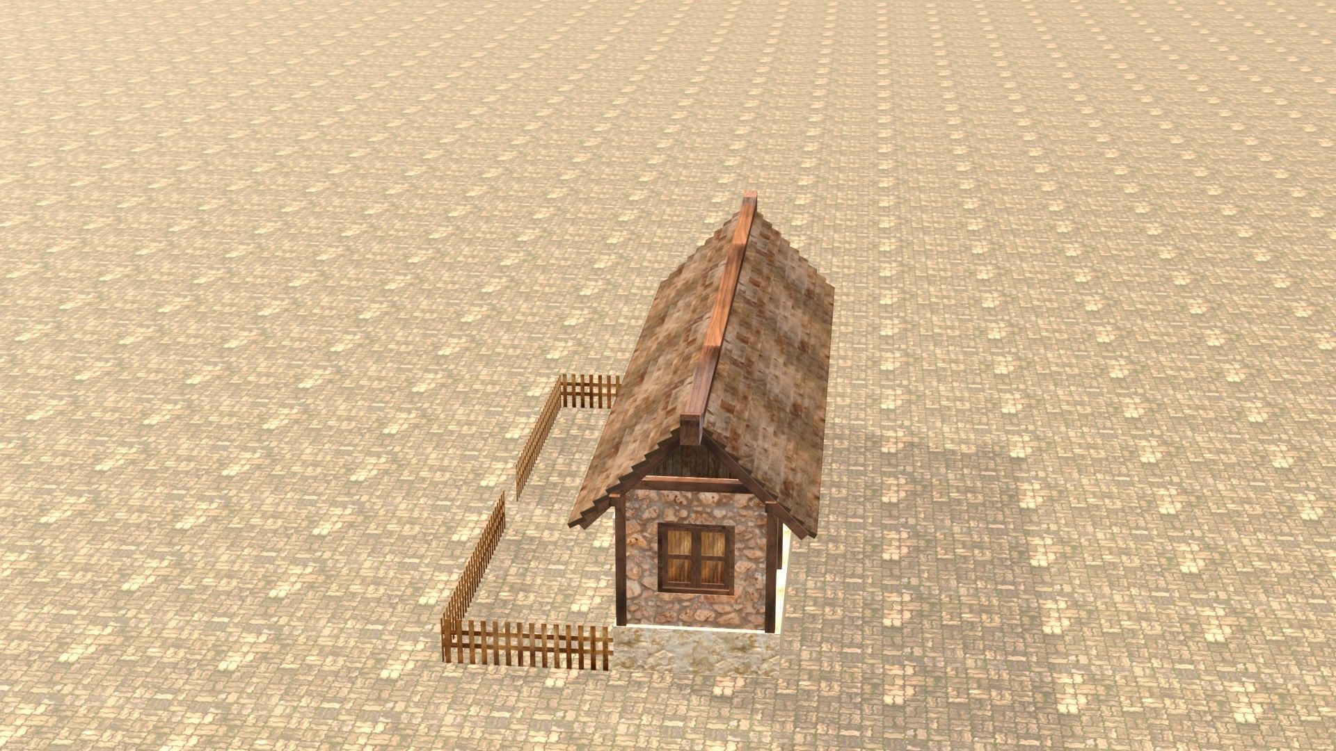 Medieval house twelve 19 Low-poly 3D model_9