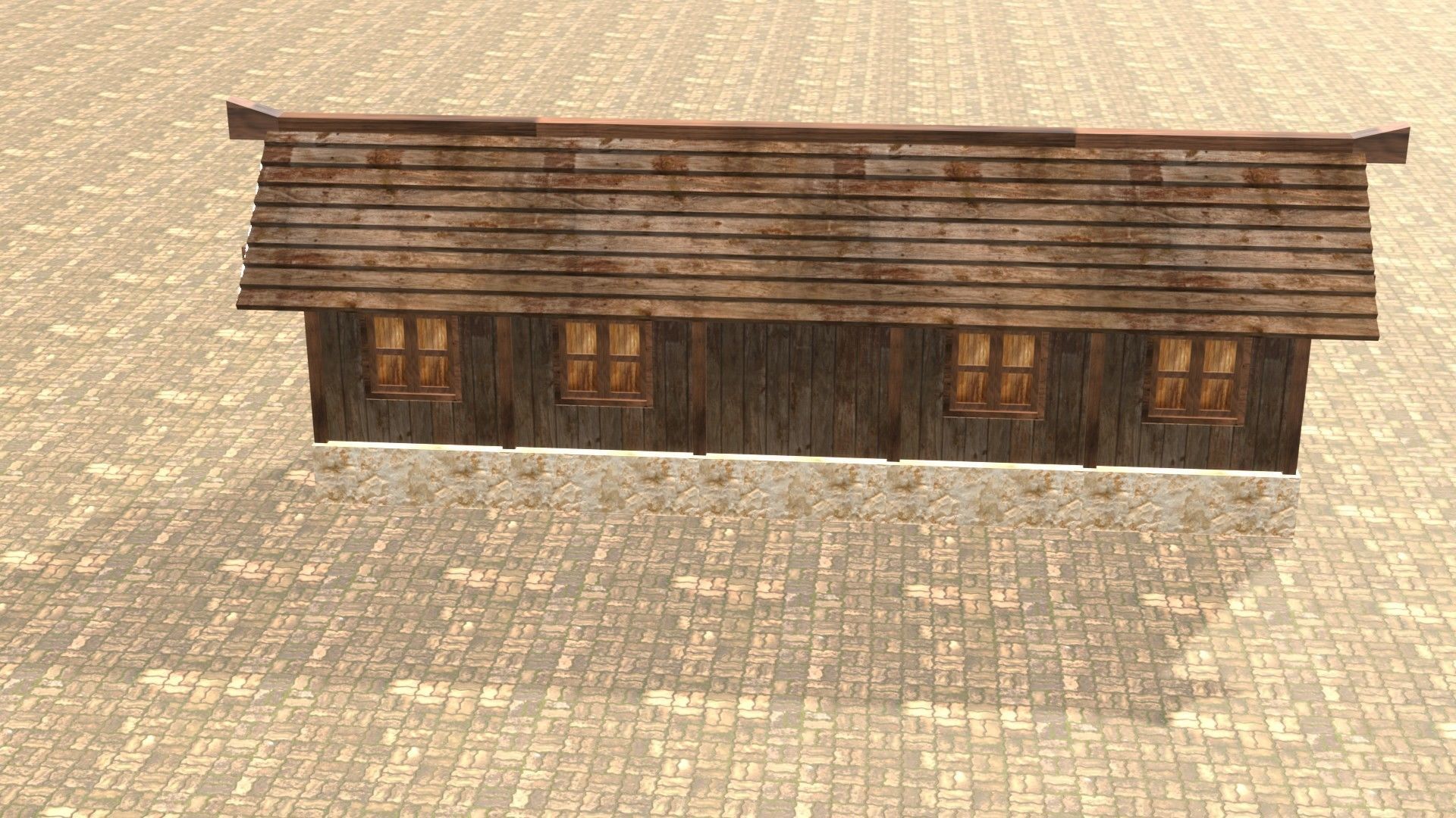 Medieval house twelve 18 Low-poly 3D model_15