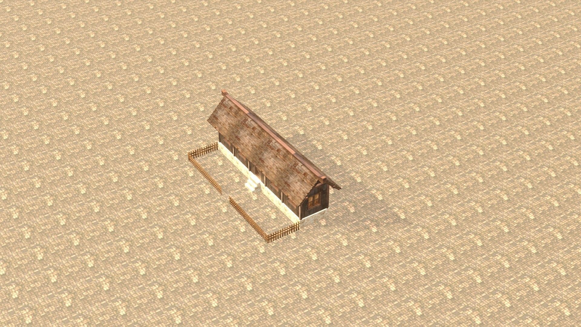 Medieval house twelve 18 Low-poly 3D model_19