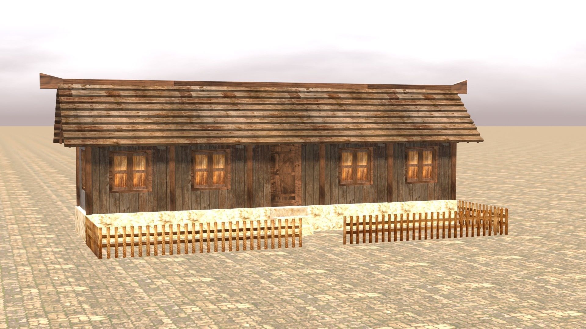 Medieval house twelve 18 Low-poly 3D model_16